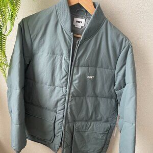 OBEY womens Micro Nylon Puffer